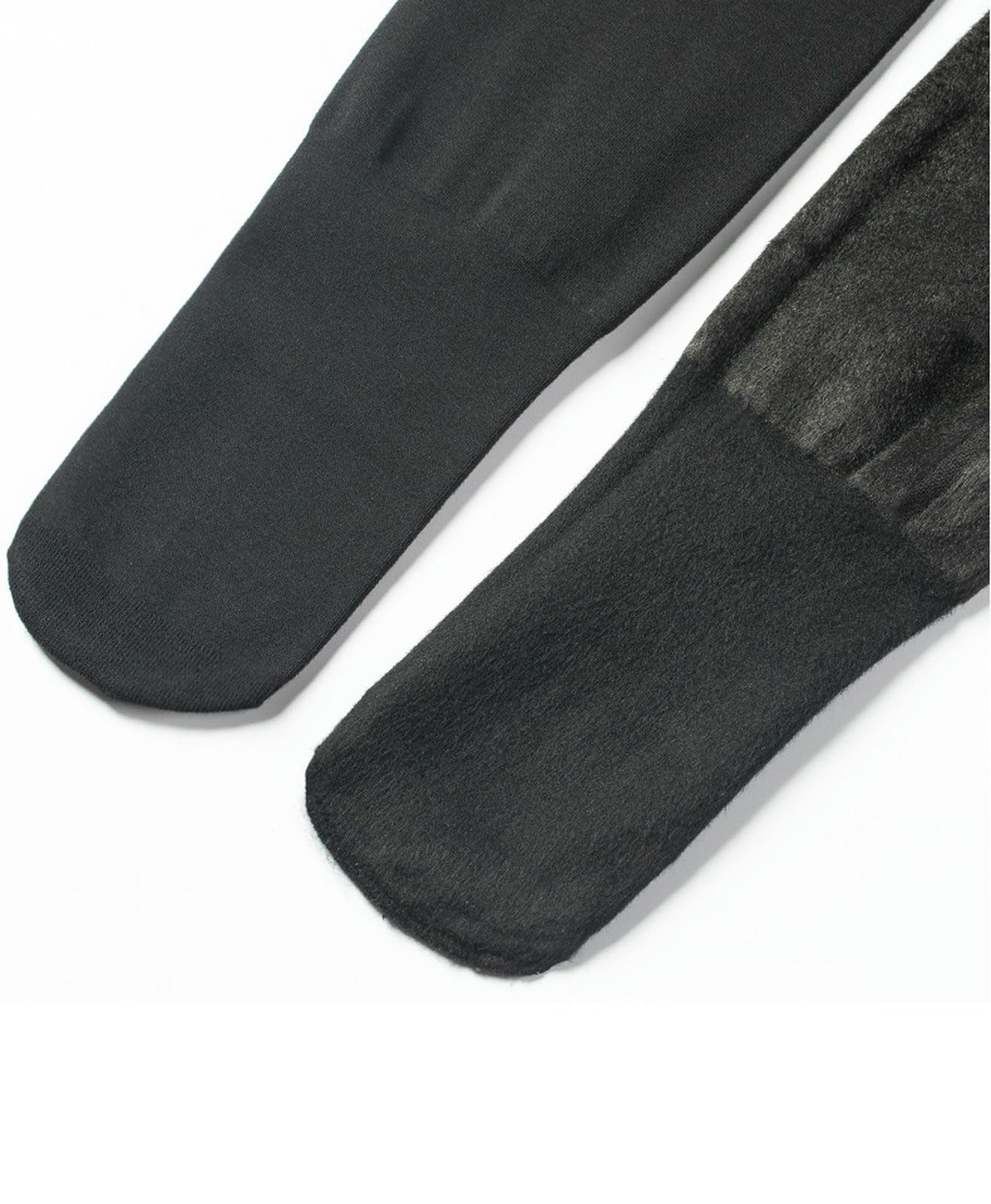 Calzamaglia Termica Autumn E Inverno Resistenti al Calore Collant Aderenti con Fondo Foderato in Pile per Donne-黑色-s-m