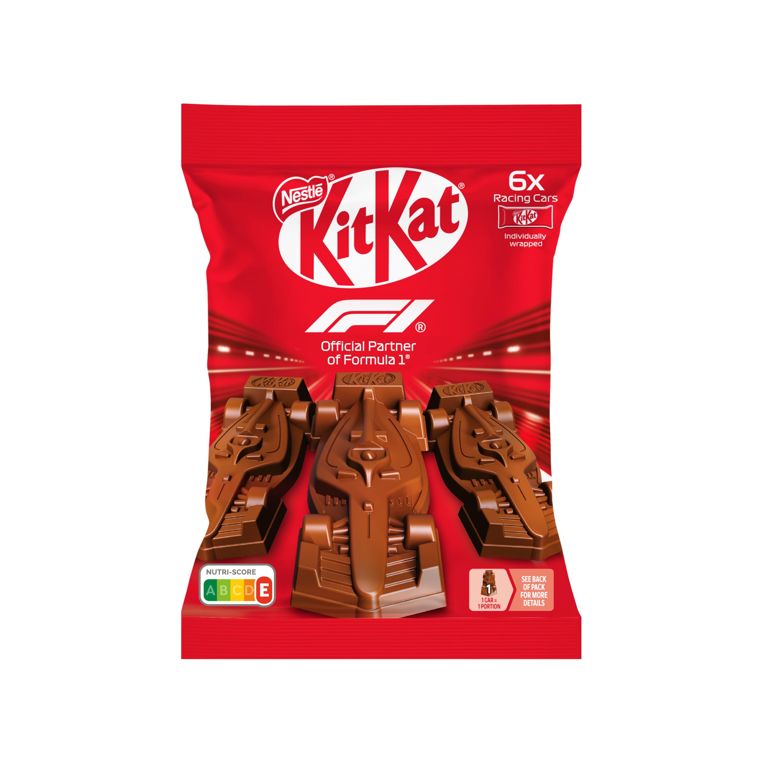 KitKat 15 Bolsas 6 Mini Coches Chocolate 11g