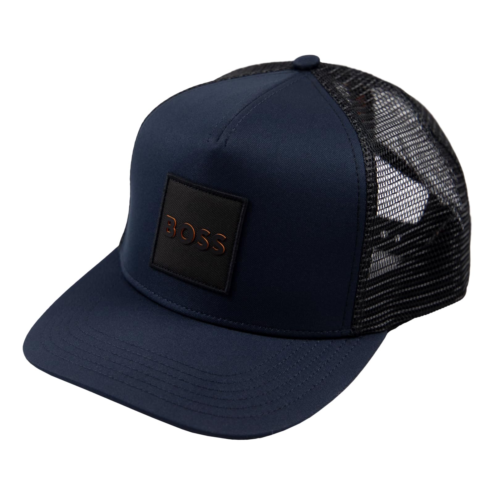 Boss Derrel tonal logo baseball cap in dark blue
