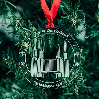 LDS Washington D.C. Temple Ornament - Acrylic