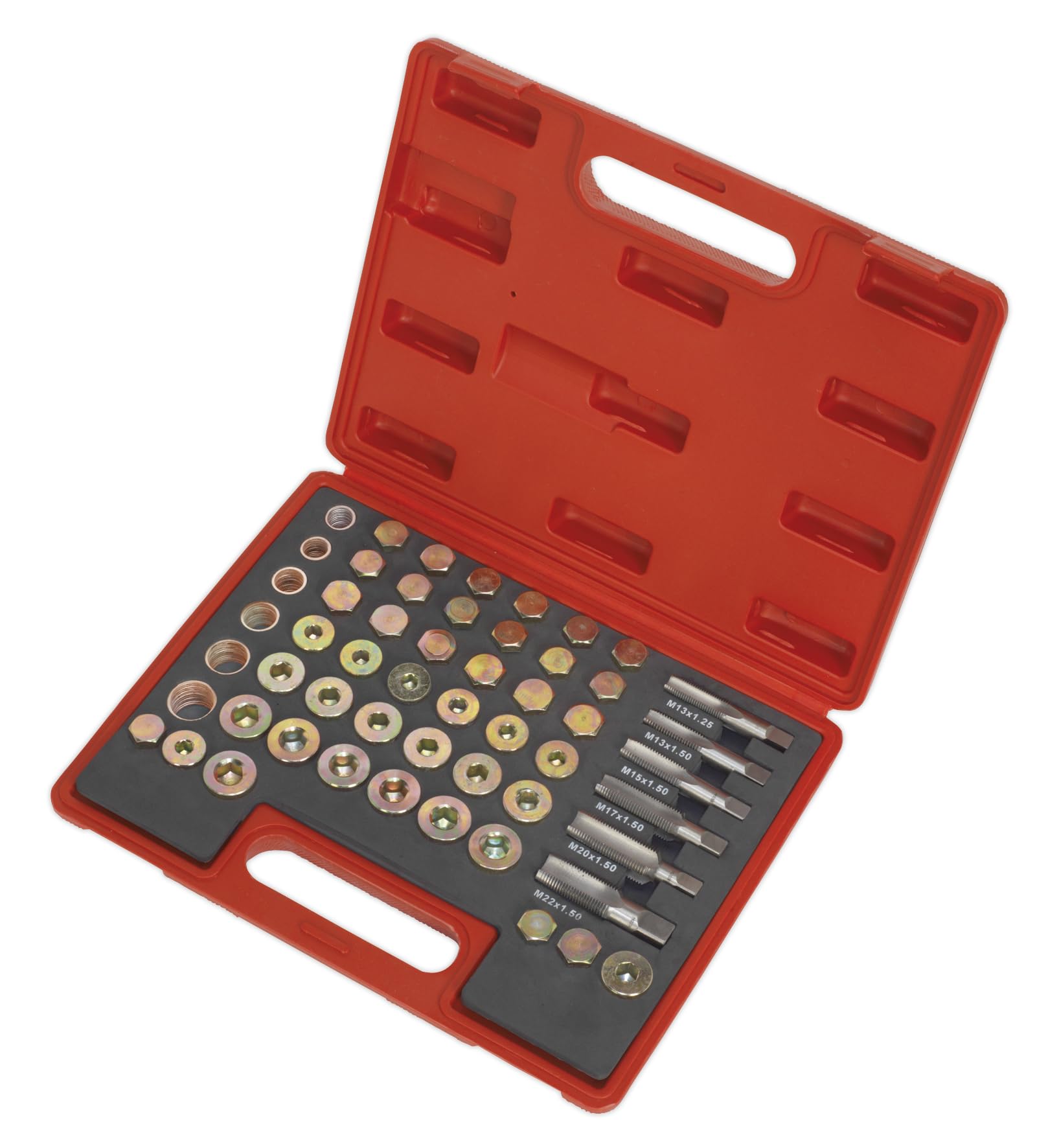 Sealey Oil Drain Plug Master Thread Repair Set Supplied In Storage Case VS661
