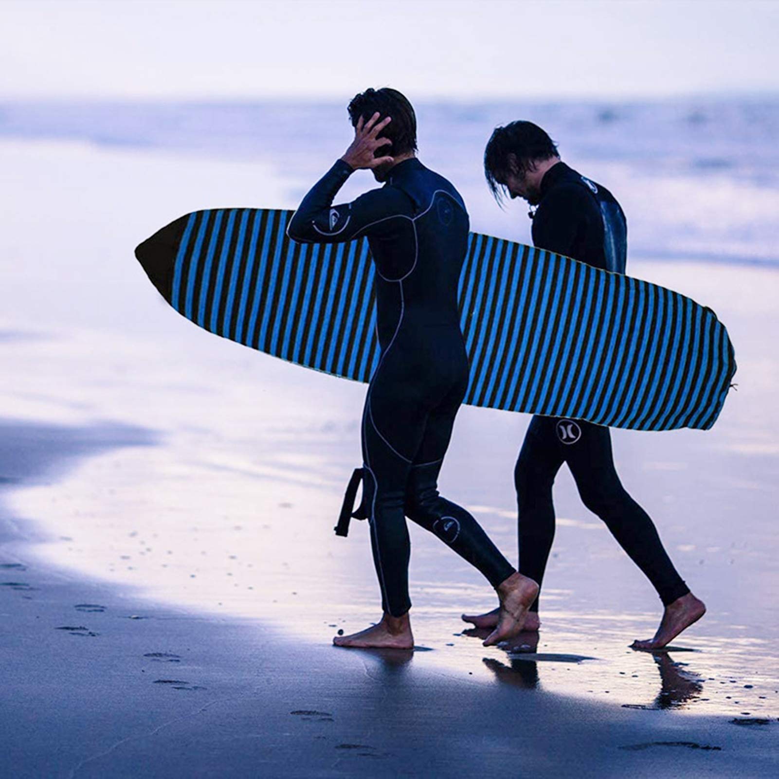 Housse de chaussette de surf extensible à séchage rapide avec cordon de serrage