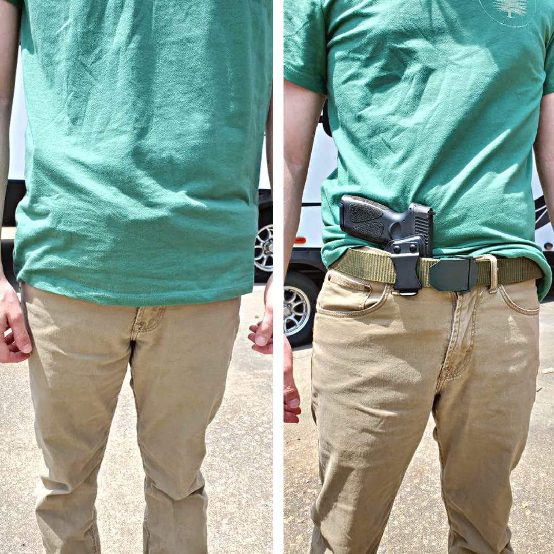 Taurus G3 with Olight PL Mini 2 Light Kydex IWB Holster | Compatible with Taurus PT111/Taurus PT140 | Adjustable Retention | Inside Waistband for Concealed Carry