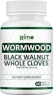 Wormwood Black Walnut Clove Capsules - Cleanse, Detox, Intestinal Guard Formula Supplement for Humans, with Wormwood herb, Black Walnut Extract Combination, 60 Capsules Non-GMO