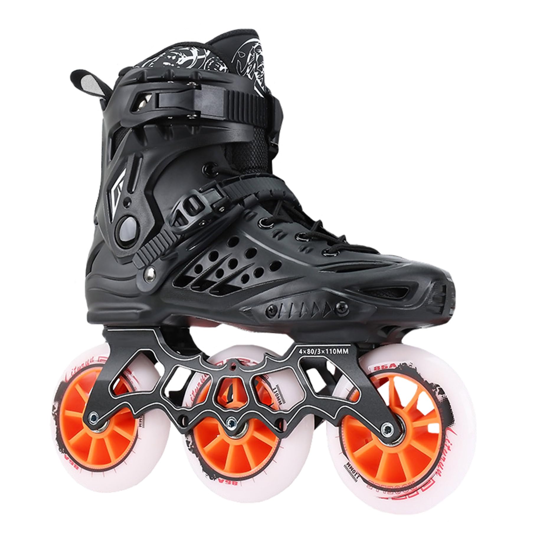 Patines En Línea De Carreras, Patines Adulto Mujer Y Hombre, Ruedas De 3 X 110 Mm, Patines Profesionales para Interiores Y Exteriores, Patines En Linea Adulto