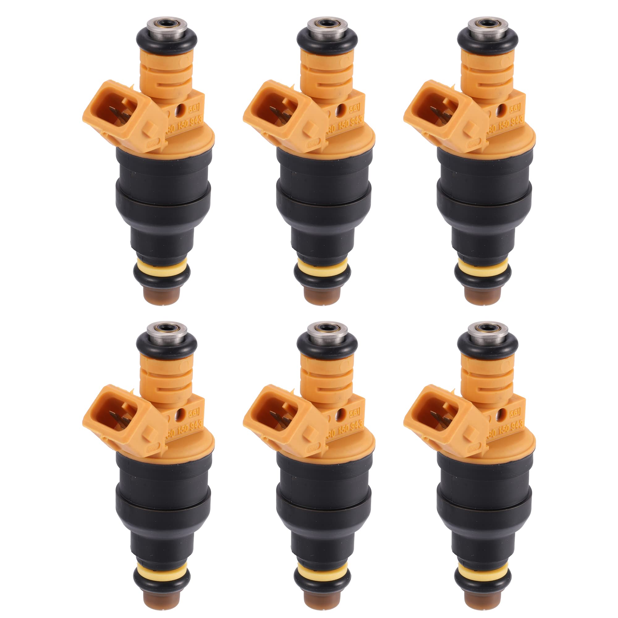X AUTOHAUX 6uds 0280150943 Combustible Inyector 2 Pasadores Reemplazo para Auto Vehículo