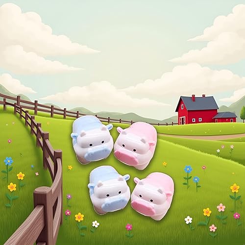 Miniatura 2 de Sacapuntas de diseño de ganado de cerdo lindo, sacapuntas de vaca buey kawaii, sacapuntas, regalos para niñas, artículos de papelería, suministros