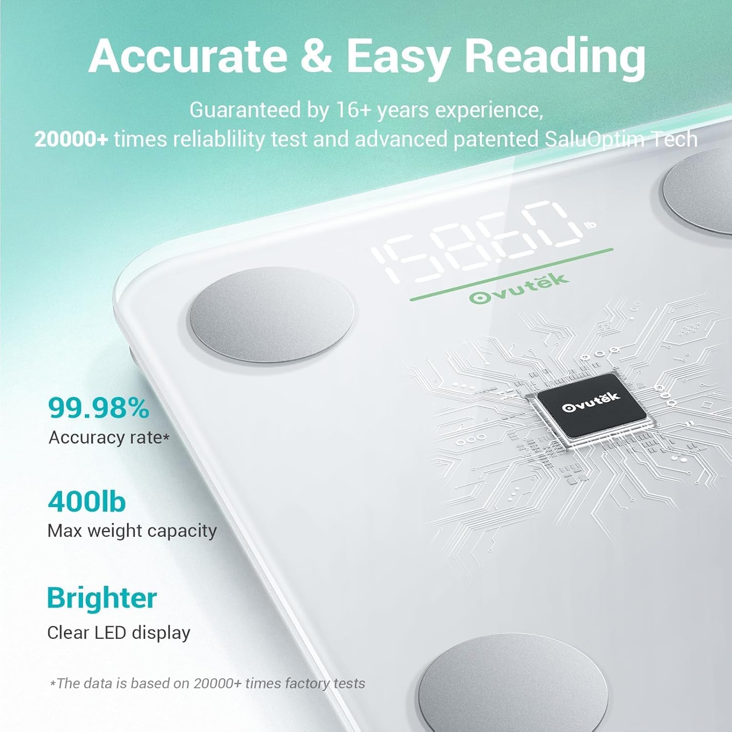 Báscula inteligente para peso corporal, máquina de pesaje digital de baño para músculo graso IMC, monitores electrónicos precisos de composición corporal para la salud de las personas con aplicación
