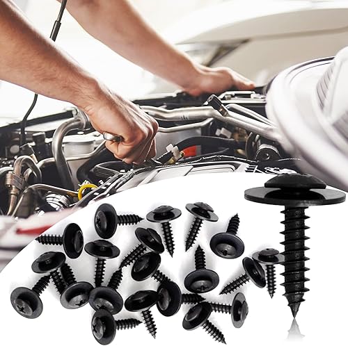 Miniatura 5 de 20 unids Liner Splash Shield Wheelhouse Liner Tornillo roscado para Honda BMW Acura ILX RDX TL TSX 90114-SE0-000