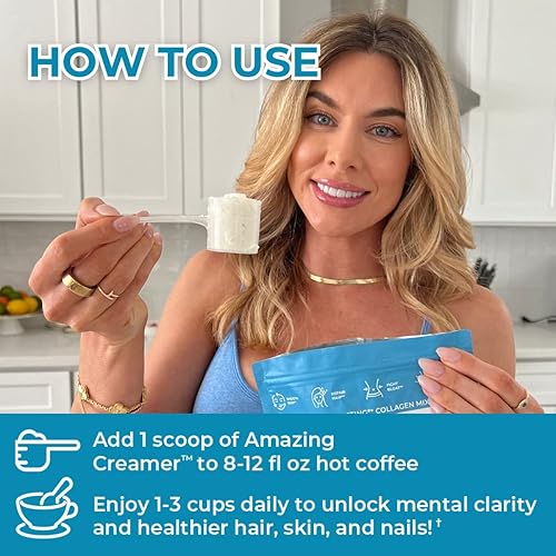 Miniatura 2 de Superfoods Creamer with Collagen - Keto Creamer with Hyaluronic Acid & MCT Oil - Brain Boost & Curbs Cravings - Supports Healthy Skin & Hair -