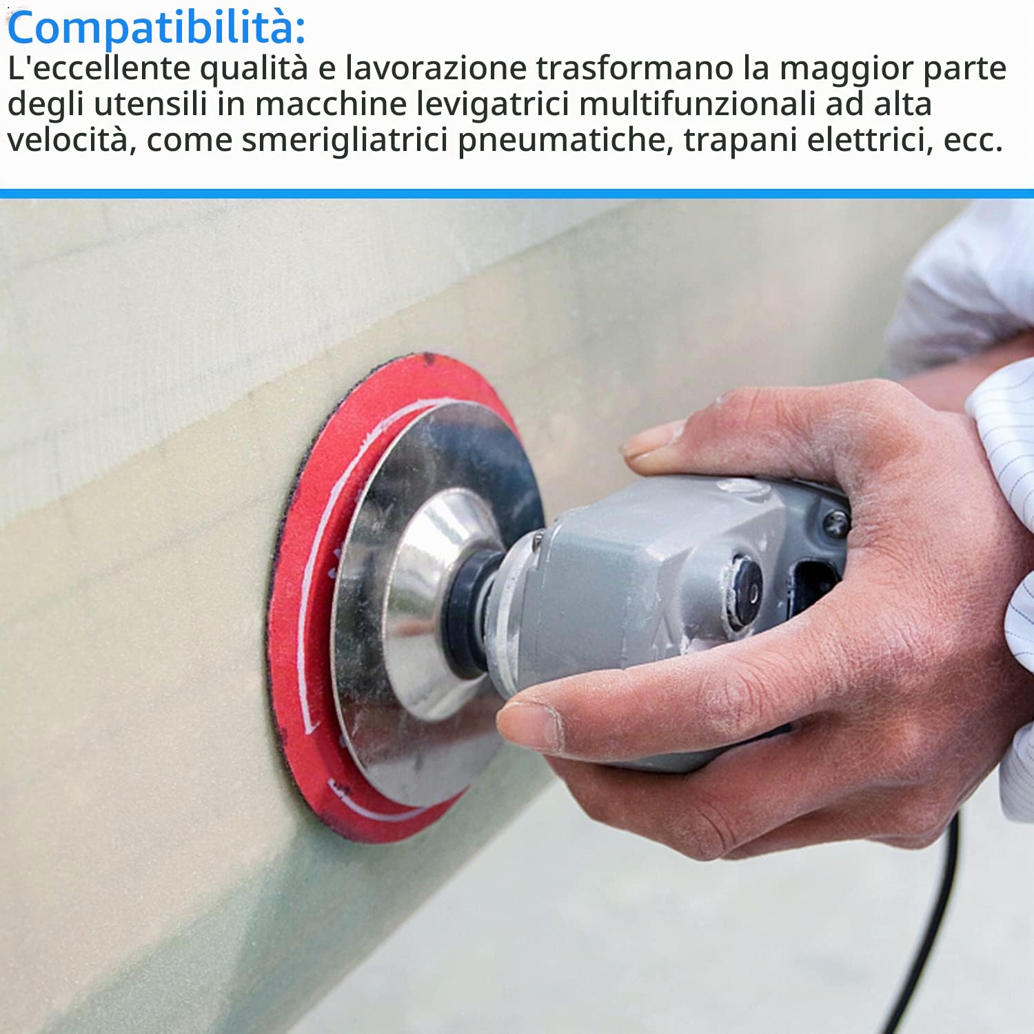 120 dischi abrasivi da 100 mm con gancio e anello per levigatrice orbitale e la maggior parte delle levigatrici orbitali rotanti 40/60/80/120/180/240/320/600/800/1000/1500/2000, grana di carta vetrata