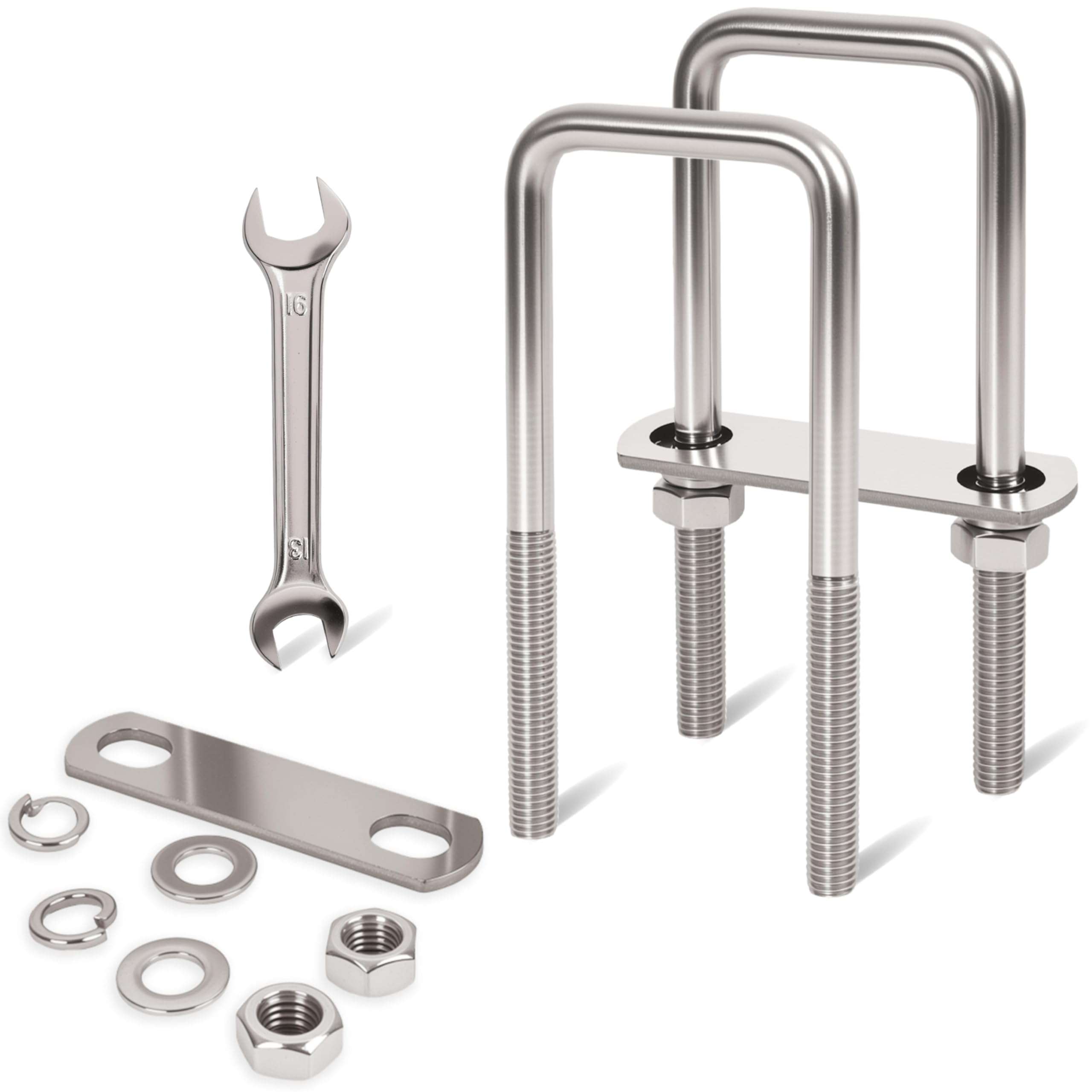 M8 Stainless Steel U-Bolts - 4 Pack -30