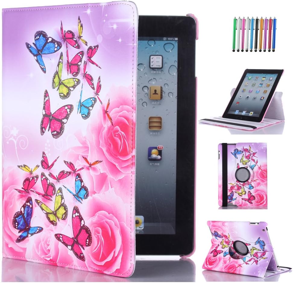 CULIKER Huawei MediaPad T3 10 Case, Slim Shell Stand Case Leather Rotating Cover for Huawei MediaPad T3 10 (9.6-Inch) Tablet