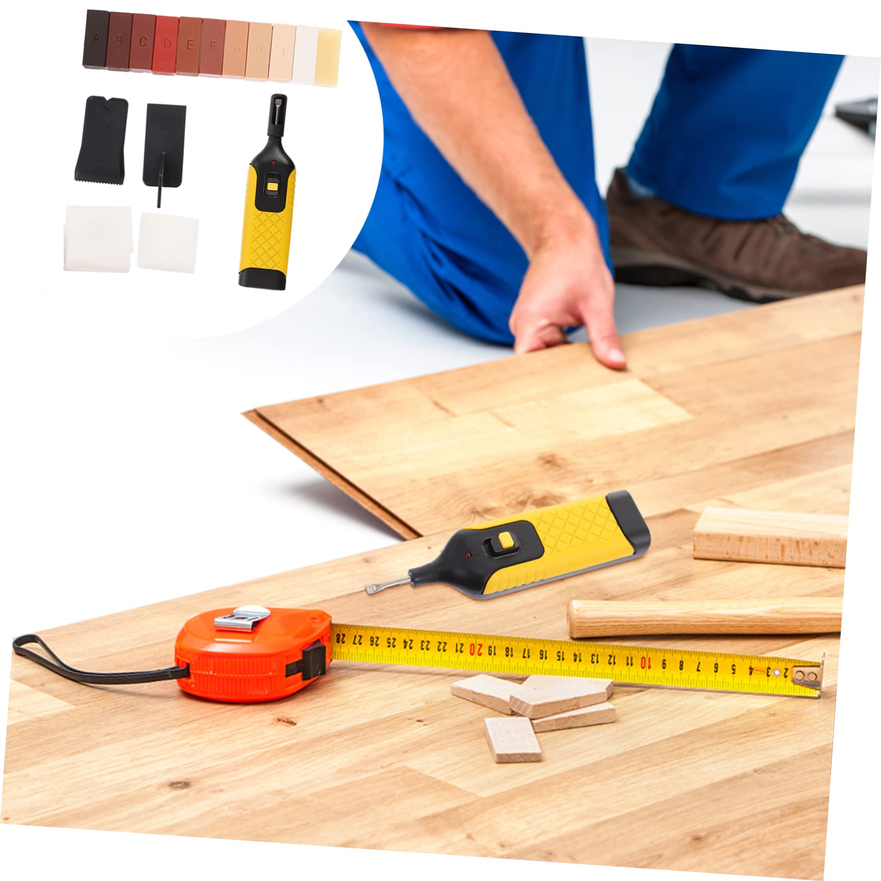 FOMIYES 1set Floor Repair Tool Kit Cordless Scratch Repair for Furniture and Floors for Gaps and Restoration for