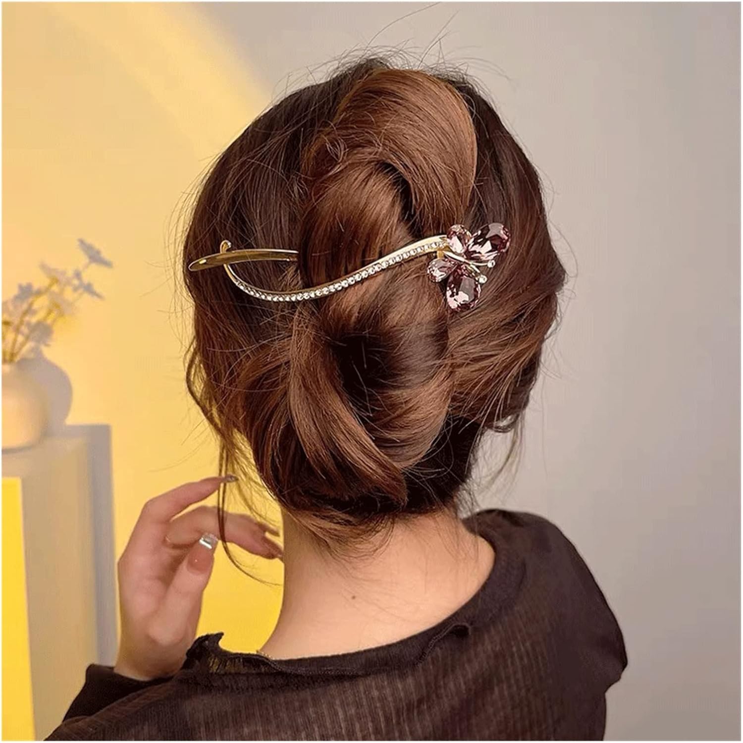 ⓝⓔⓦ【ギンガムチェリーリボン】ベビーヘアクリップ キッズヘア