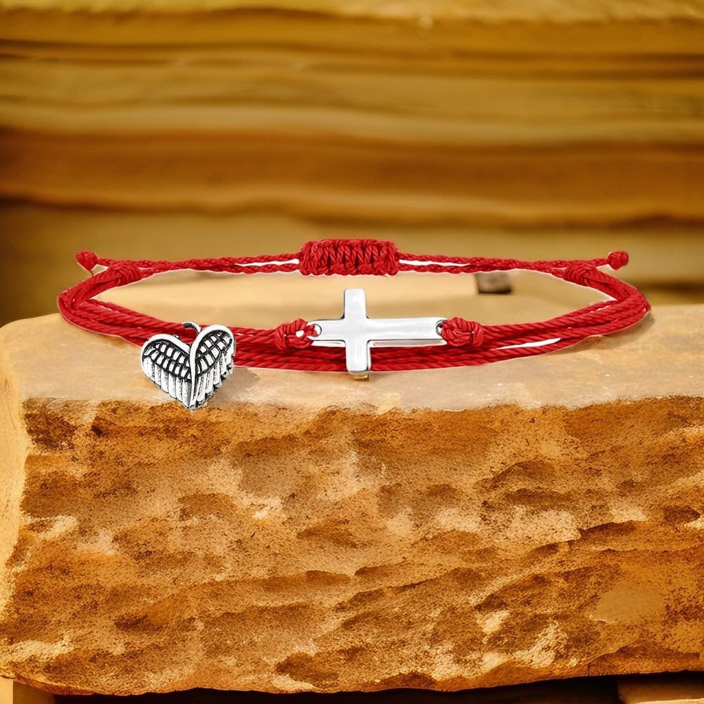 Hearts of Angel Wings, Cute Friendship Bracelets for Women, Gift for Friends Female, Open Heart Bracelet Sterling Silver, Matching BFF Friendship Bracelets - Image 6