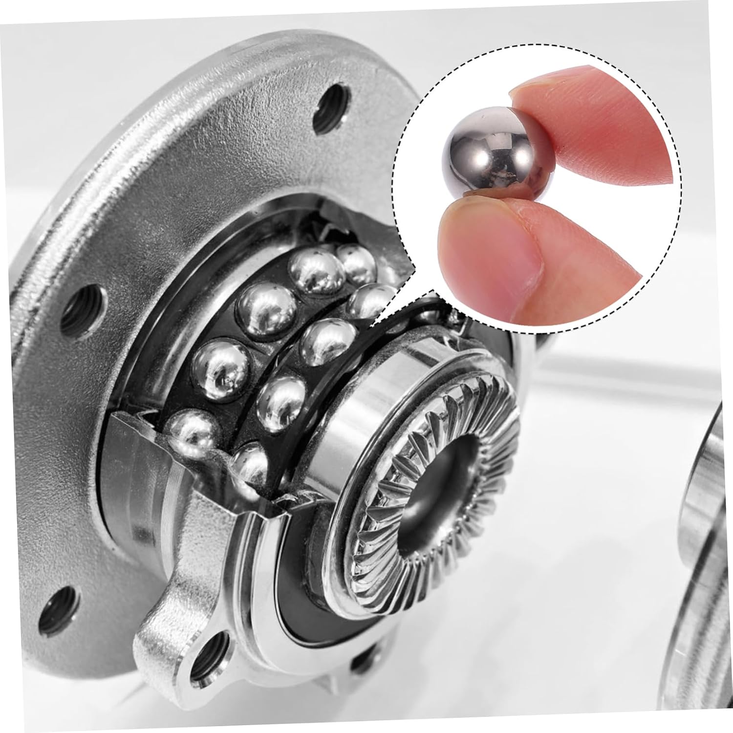 PRETYZOOM 580pcs Stainless Steel Ball Assortment Kit 1.0-10.0mm High Precision Balls for Mechanical Use