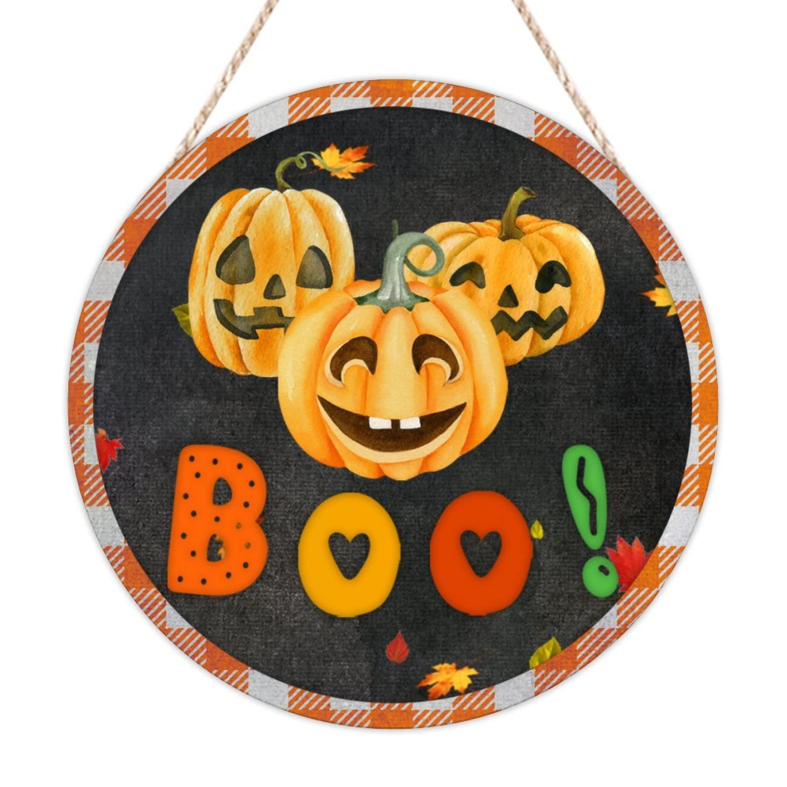 Plaque bienvenue porte Halloween pour décorer facilement votre intérieur