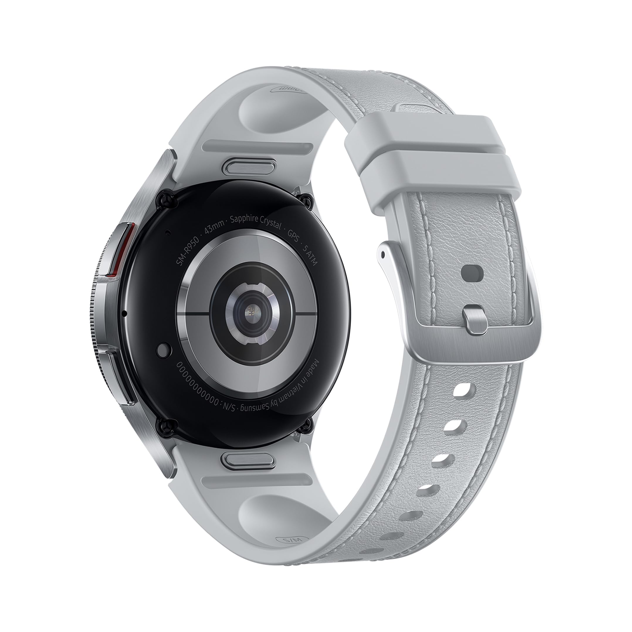 Samsung Galaxy Watch6 Classic 43mm Smartwatch Fitness Tracker, Monitoraggio Benessere, Batteria a lunga durata, Bluetooth, Ghiera Interattiva in Acciao Inox, Silver [Versione italiana]