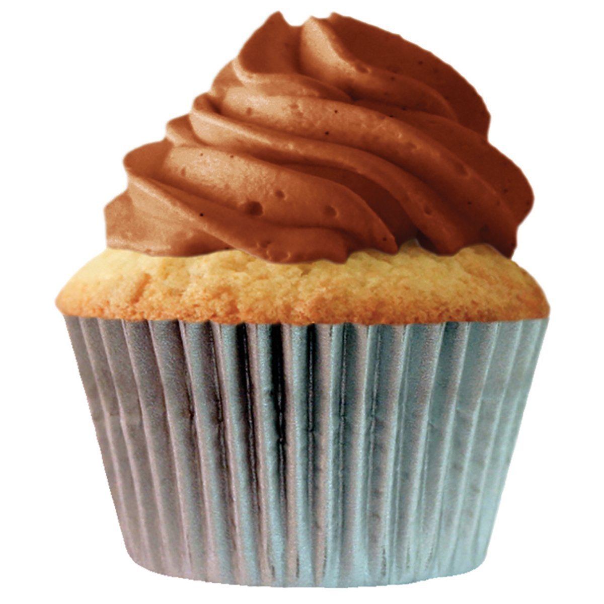 Cupcake Creations Jumbo Baking Cups-Silver 5/Pkg, Other, Multicoloured, 6.35 x 10.41 x 20.32 cm