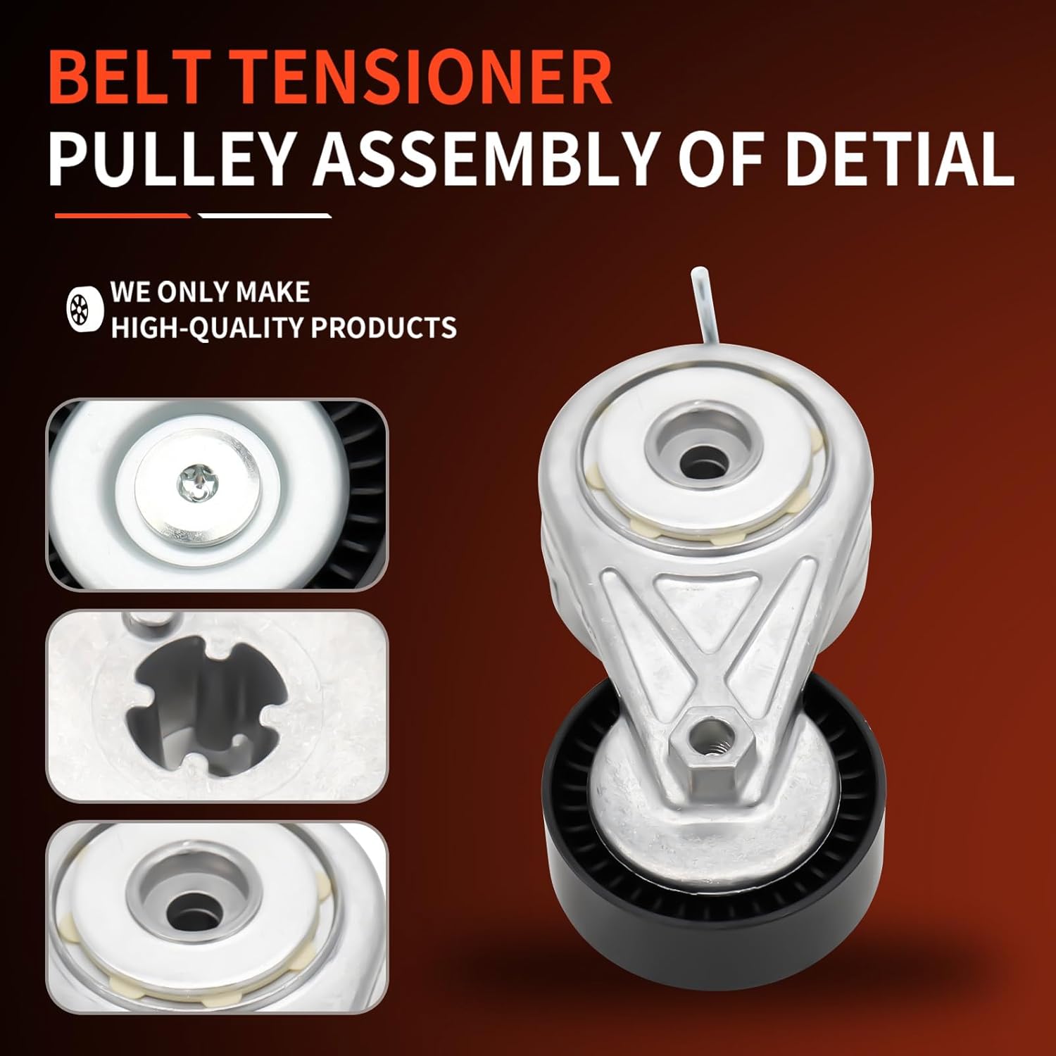 DRIVESTAR 06H903133G Belt Tensioner Pulley Assembly Compatible for 2009-2012 Audi A4, 2009-2012 A4 Quattro, 2010-2011 A5 L4, 2010 A5 Quattro Repalce# ‎39122 534033310