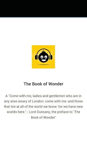 Audio Book - The Book of Wonder – vue 2