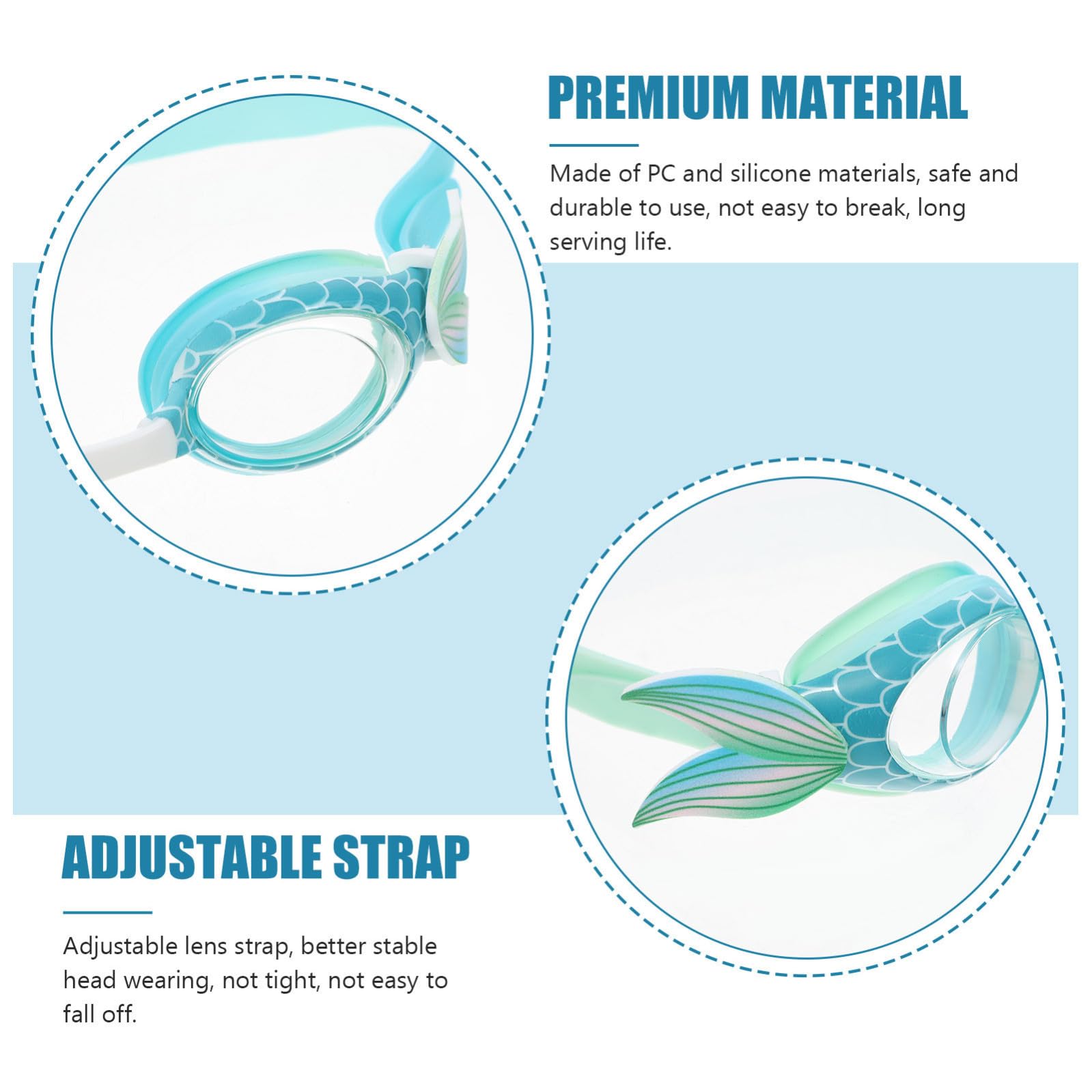 HANABASS gafas de natación para niños disfraces de niñas ropa de niños vestidos de niño vestido para niños chica gafas natación niño gafas de natación niños gafas de niños PC Blue