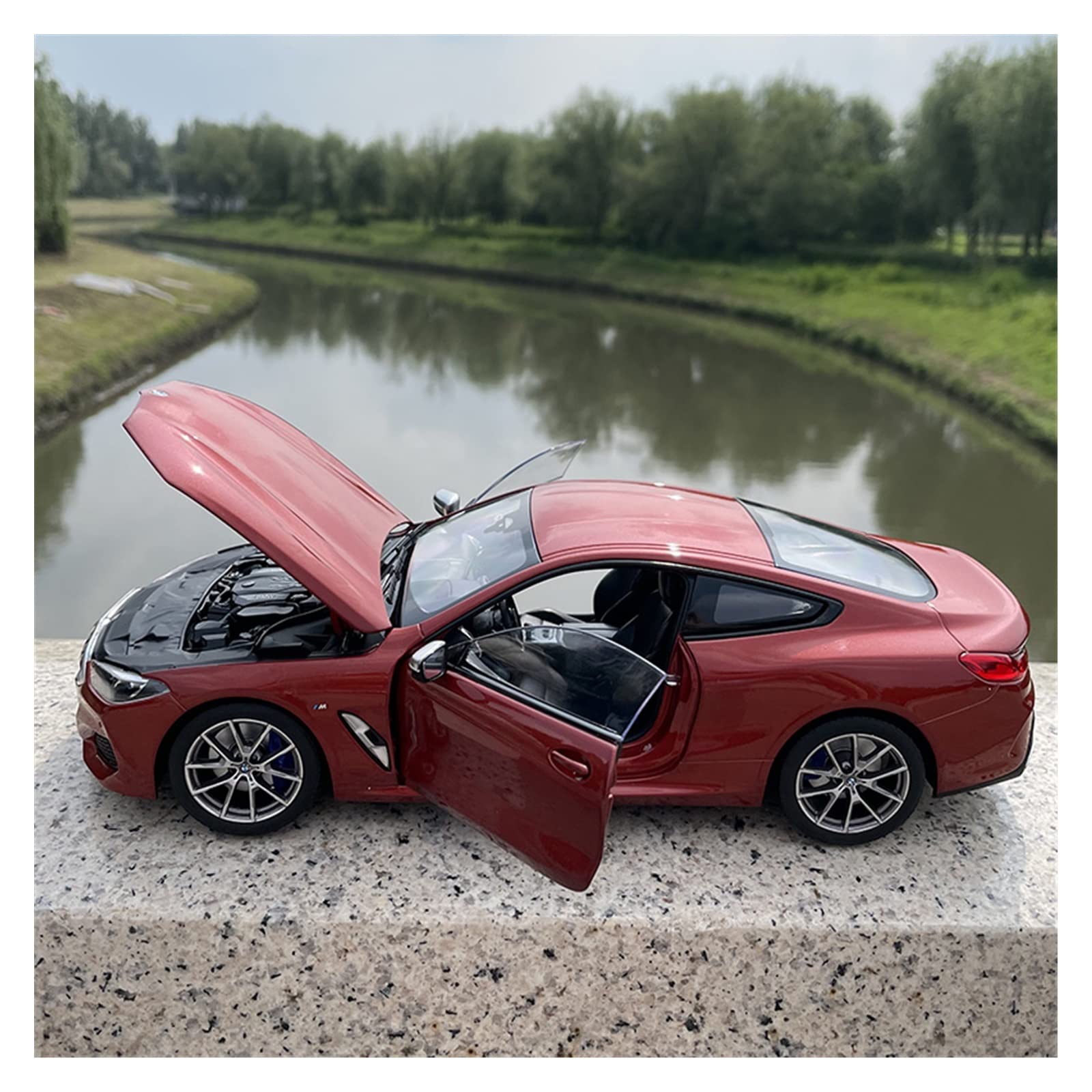 Amazon | ミニカー 1 18 BMW 850i オレンジ合金ダイカスト静的モデル 