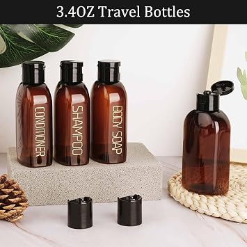 Travel Bottles for Toiletries 4 PCS 100ml Leak Proof Containers