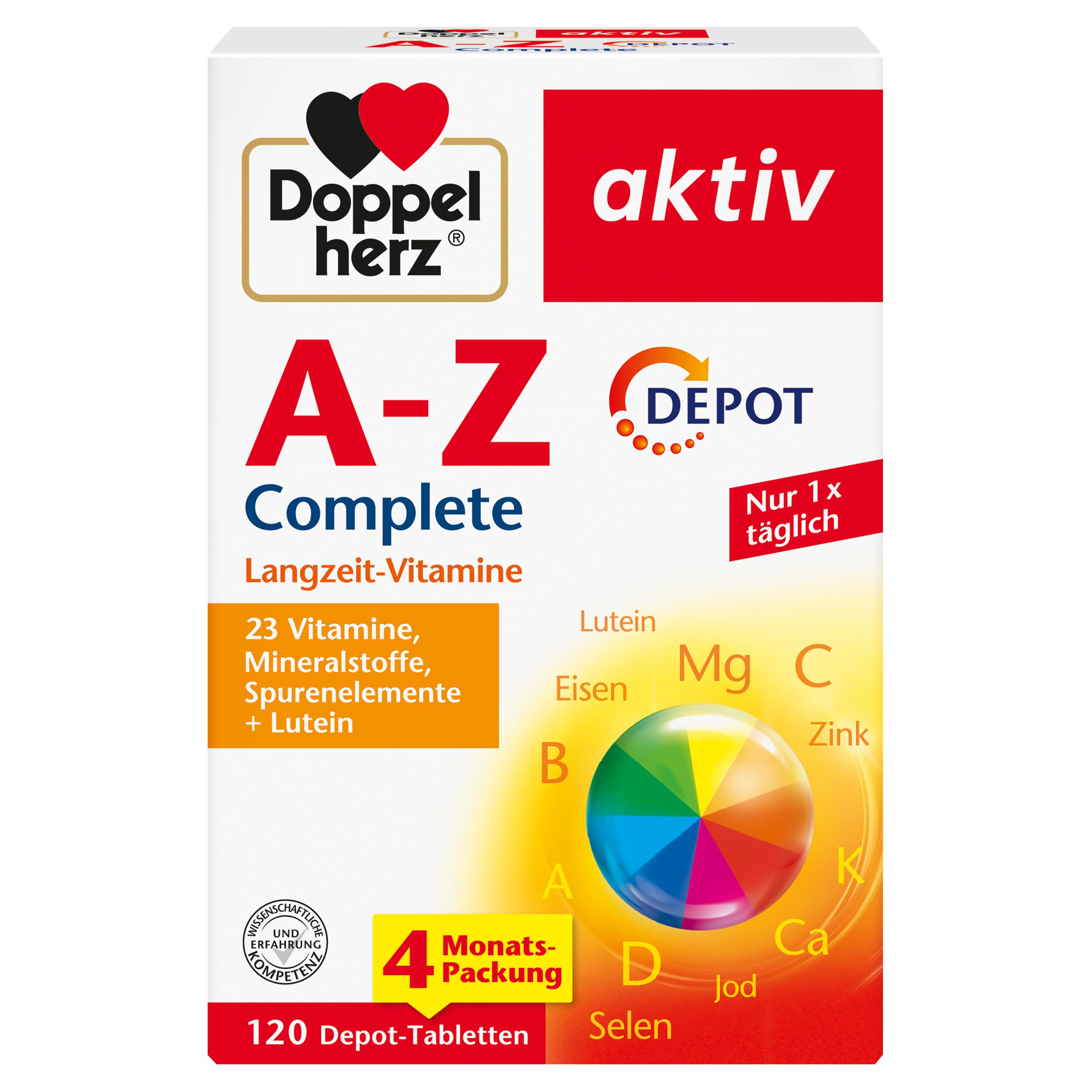 Doppelherz A‑Z Complete, 120 Tabletten