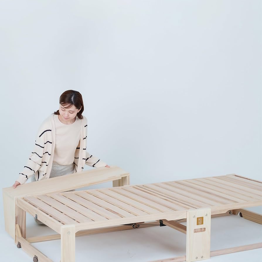 Amazon｜【桐らくねプレミアム専用】桐製折りたたみベッド拡張用