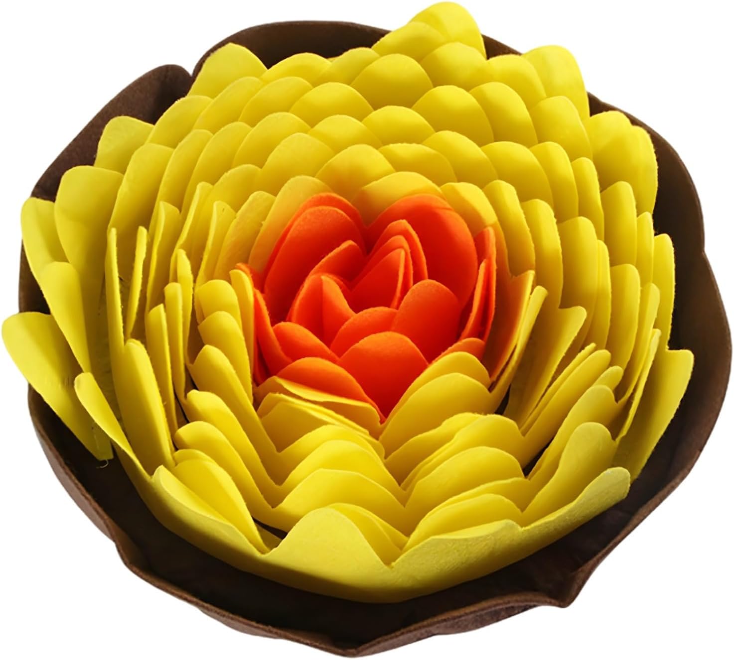 Dog Snuffle Mat Puzzle Toy for Puppy, Interactive Feed Game, Flower Design, Nonslip