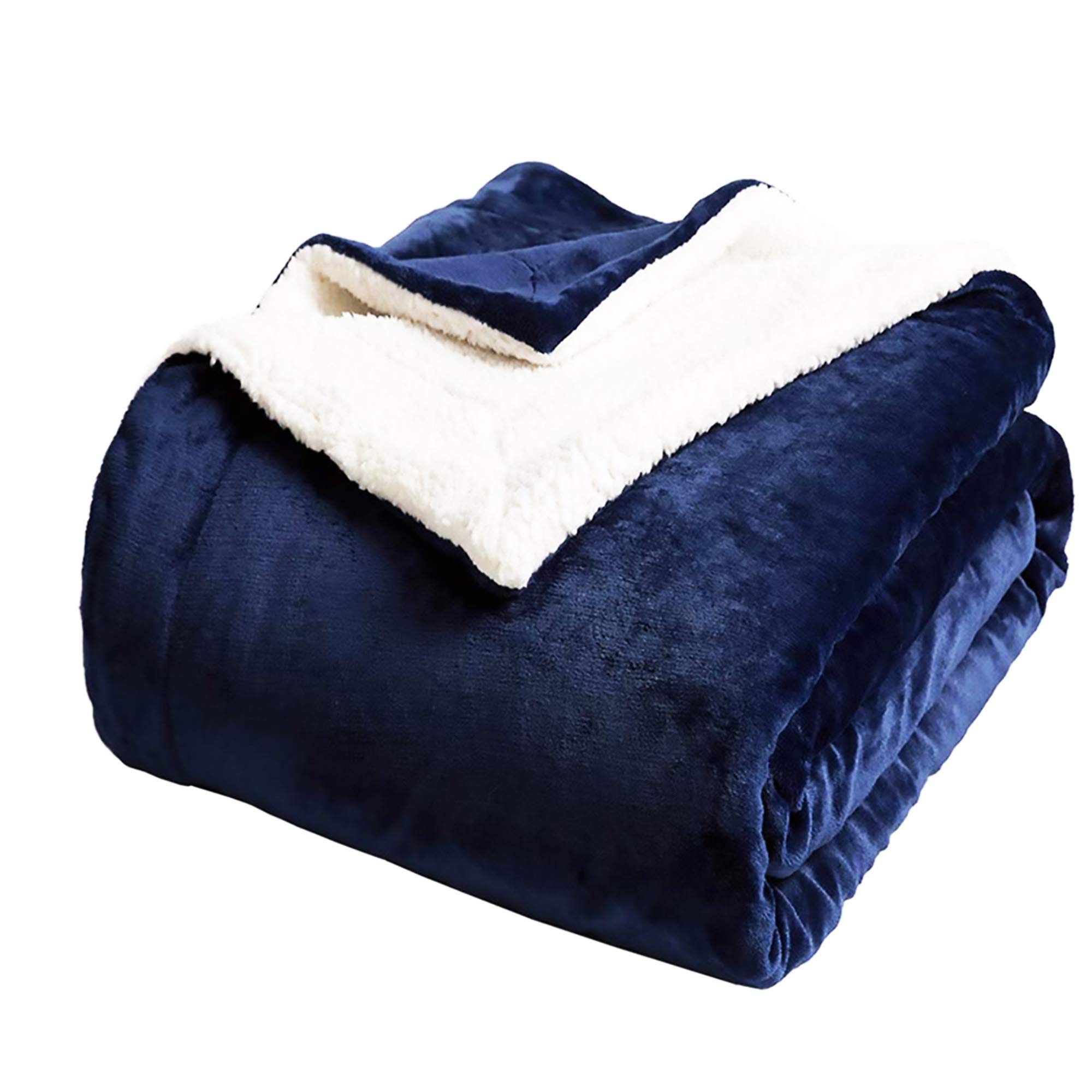 Sponsored Ad - Chicwe Kleverise Sherpa Fleece Blanket Twin Size – 500GSM Soft Warm Reversible Fuzzy Blanket - Cozy Comfort...