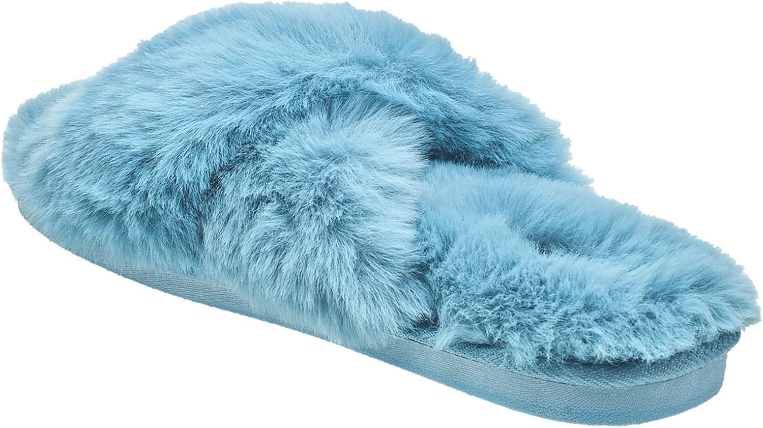 Nine West Women’s Plush Fuzzy Slide Slippers - Soft & Cozy, Multiple Colors - OCBL Size Large - Image 4