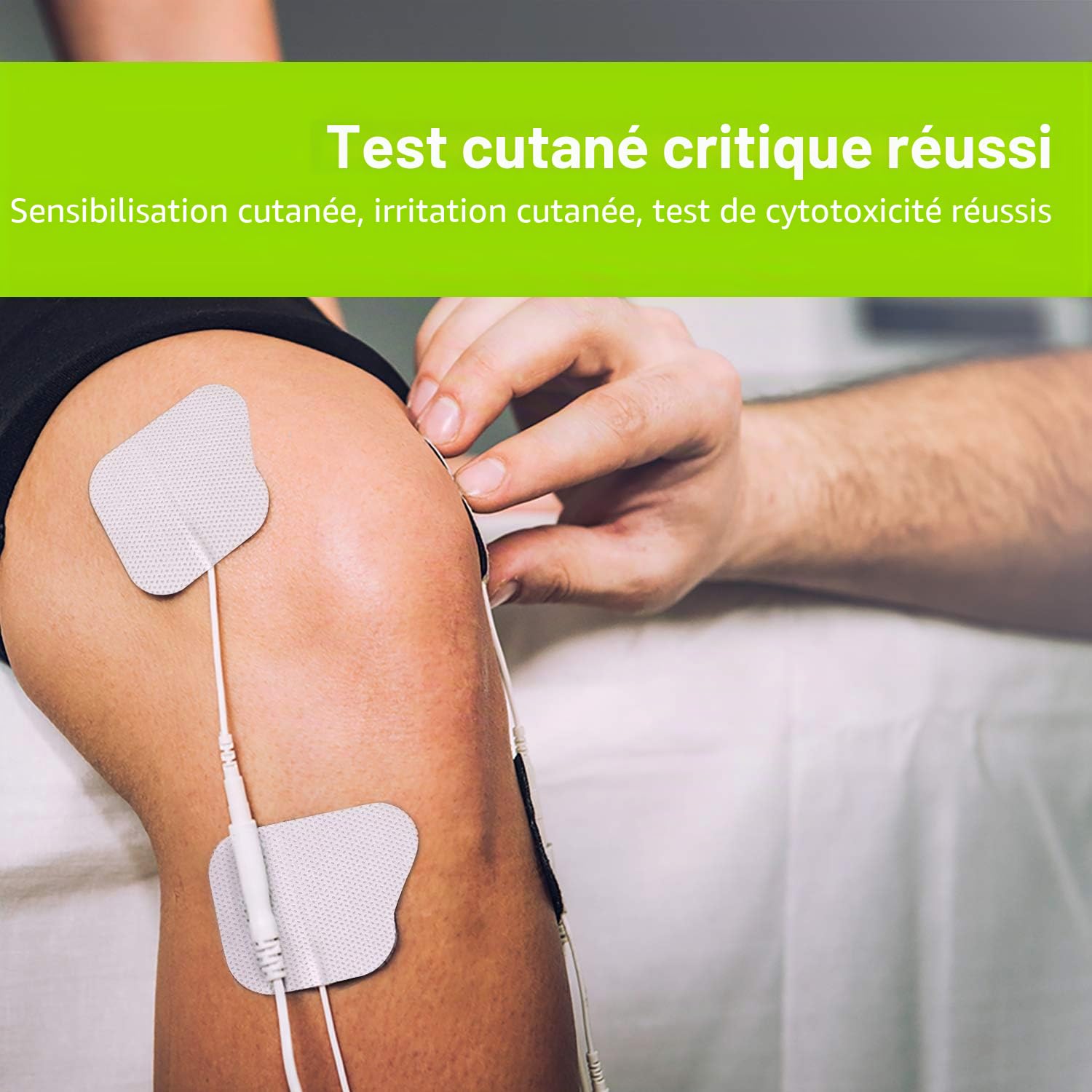 Lot De 10 électrodes Auto-adhésives Rondes 3 Cm – En Gel Silicone, Réutilisables – Pour Stimulation Musculaire – Connecteurs Standard