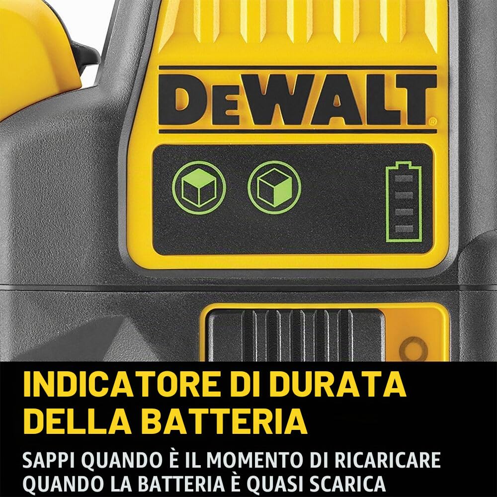 DeWalt DCE0811D1G-QW Tracciatore Linee Laser 10.8 V, Nero