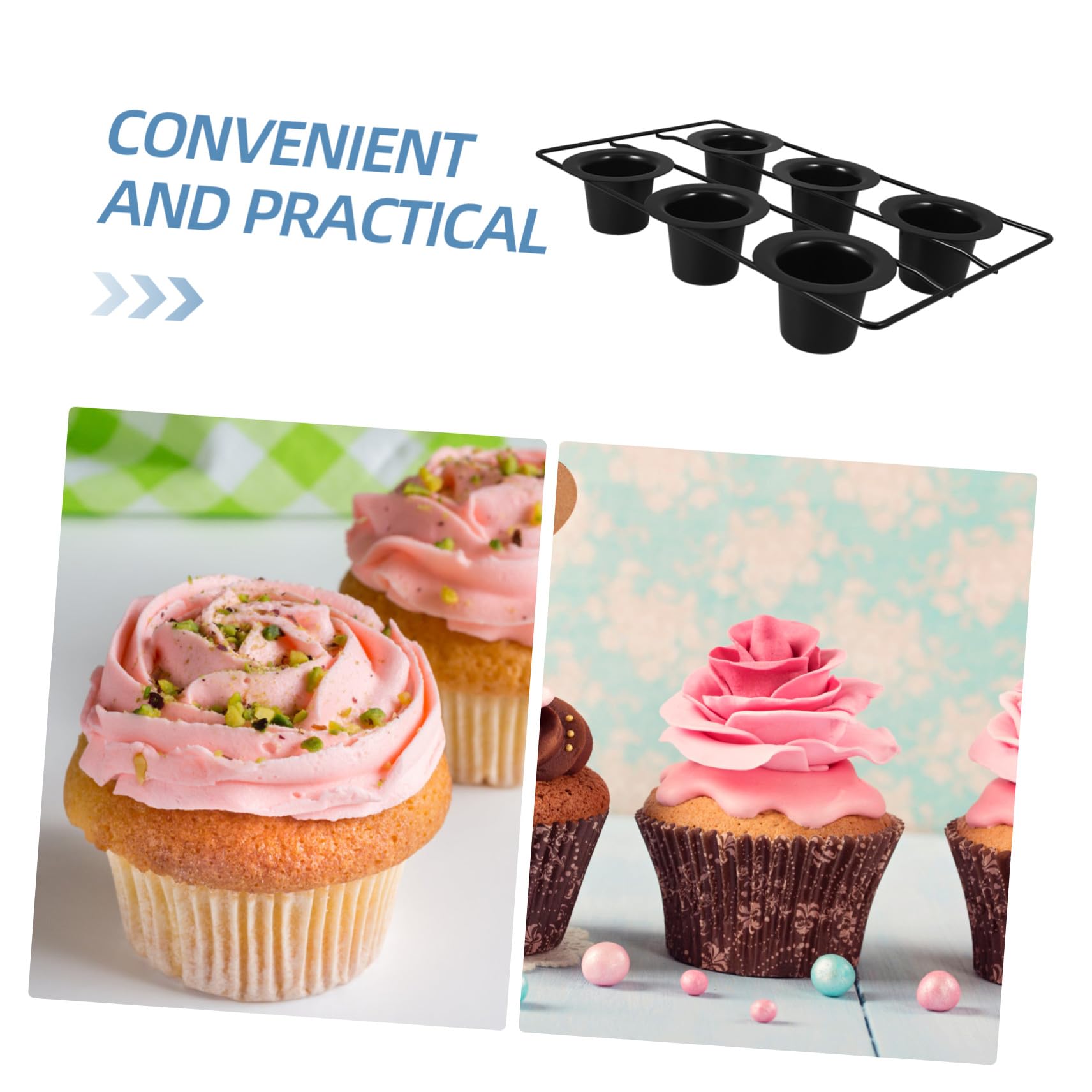 Uonlytech Muffinform aus Schwarzem Kohlenstoffstahl Extra Dicke Antihaftbeschichtung Langlebige Backform für Muffins Cupcakes und Puddings Hitzebeständig für Feierlichkeiten und Partys