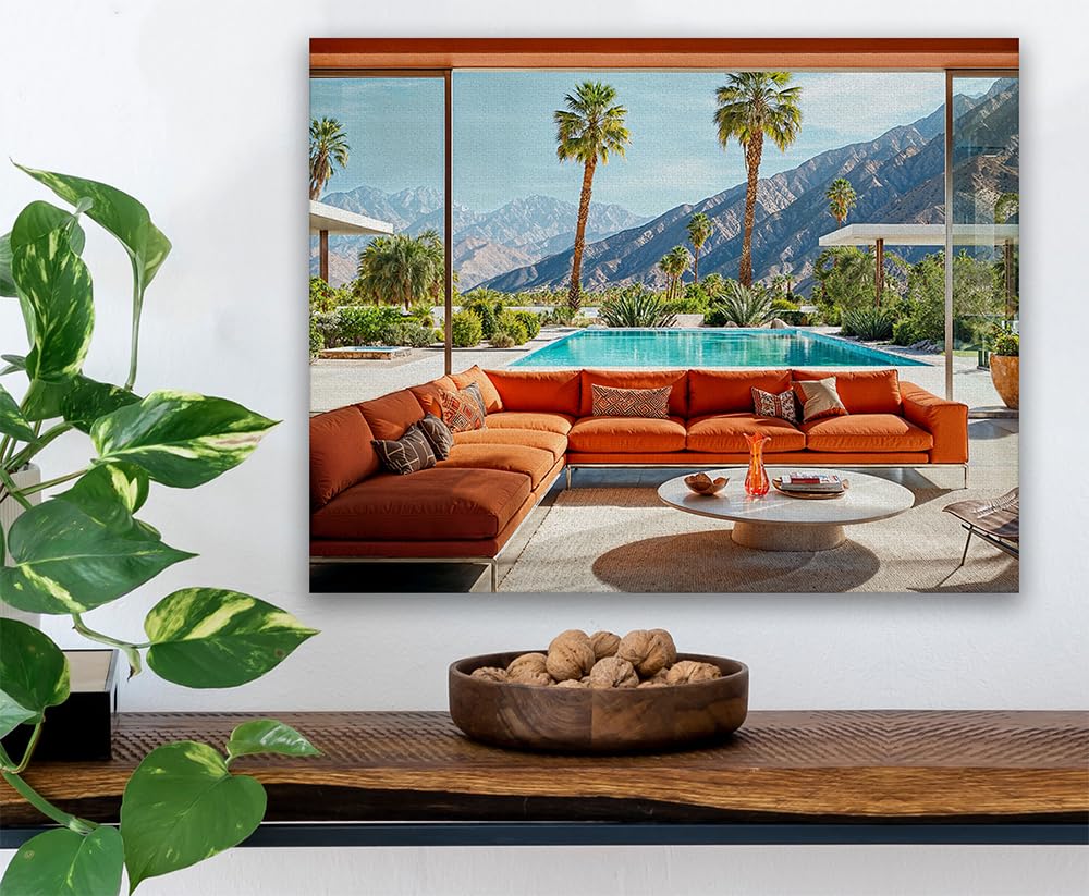 Amazon.com: Mid-Century Modern Morning:16x20 Stretched Canvas