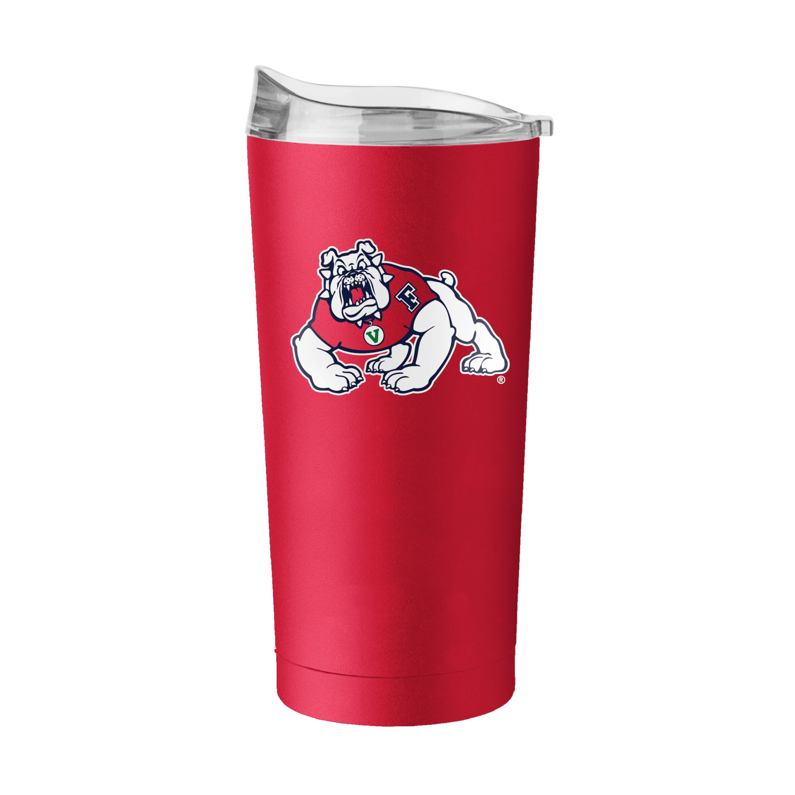 Logo Brands NCAA 20 oz Powder Coat Stainless Tumbler -Double-Wall Insulated Everday Tumbler for Hot or Cold Drinks, High Lip Lid, Team Color