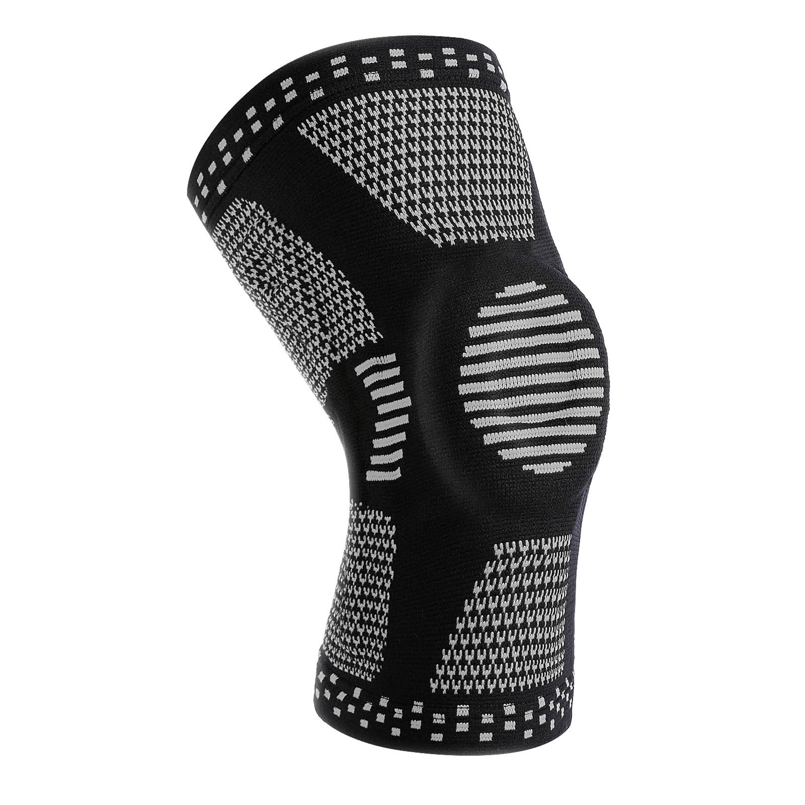 Genouillère 1 Paire de genouillères de Protection en Silicone for Le Sport, genouillères de Protection for la Course, Le Basket-Ball, Le Football(Black,XL)