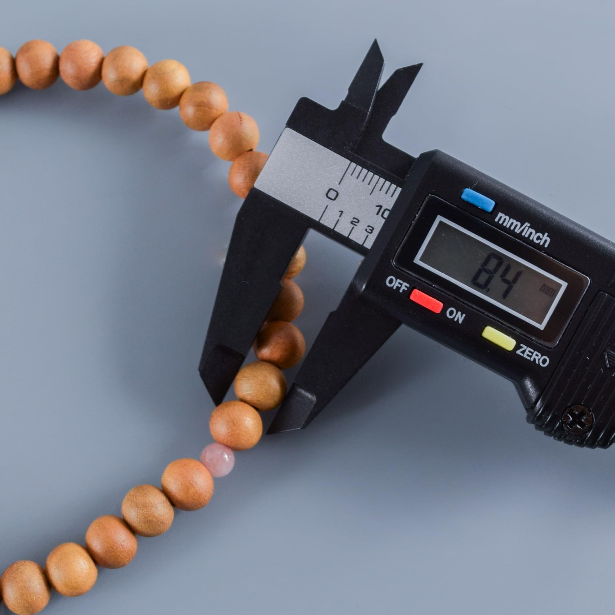 京都あさひ屋 8 mm kwiaty wiśni drewno z truskawkowym kwarcem Juzu jednoręczne koraliki modlitewne dla buddyjskich ręcznie robionych koralików mala Kioto prezent prezent dla kobiet JUA156