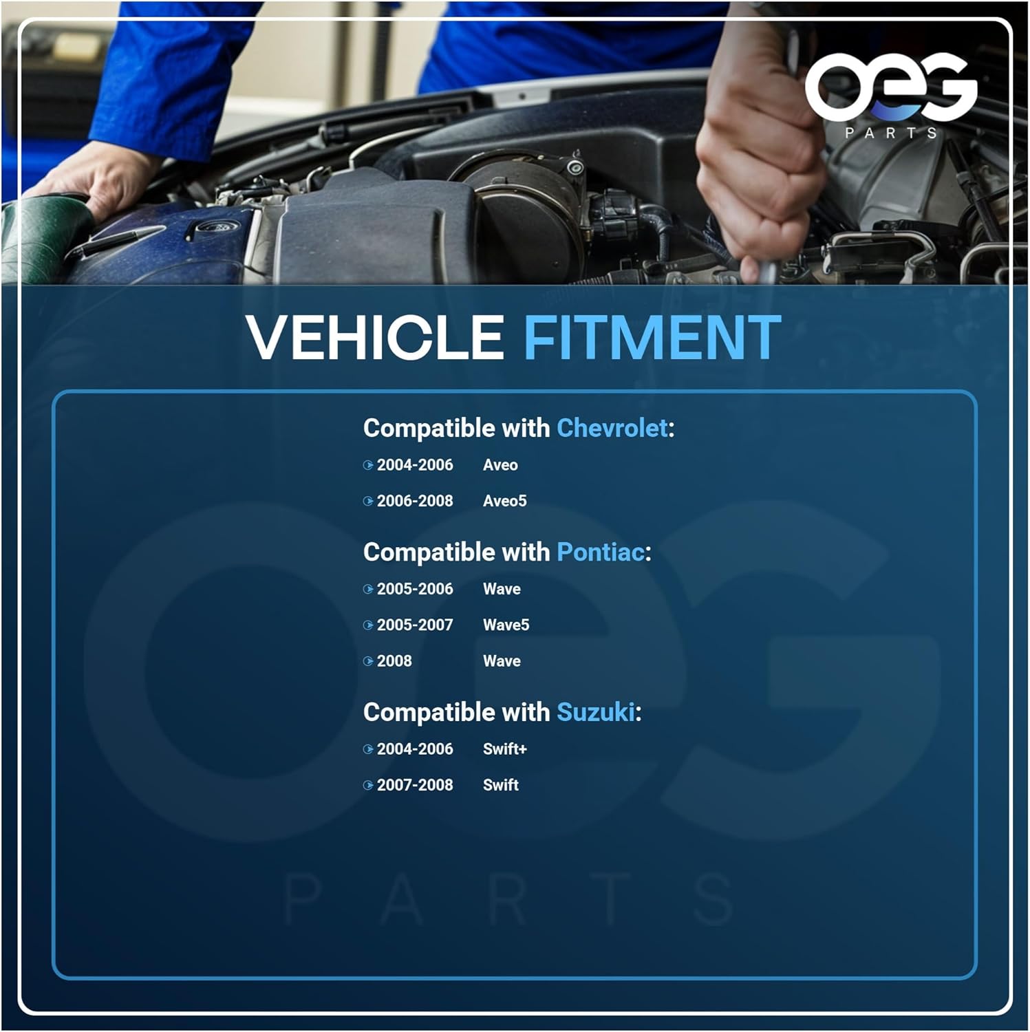 OEG Parts New Windshield Wiper Motor Compatible with Chevy Aveo Aveo5 04-08, Pontiac Wave Wave5 05 06 07 08 96415083, 602-248, 602248, 96450750, 85-1056, 851056, 40-1056, 401056