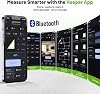 Medidor de Distancia Láser 395 Pies con Trípode de 60 Pulgadas, Medidor Láser Huepar con Bluetooth y APP, Sensor de Ángulo, Precisión de 1/16 Pulgada, Recargable, Unidades M/in/Ft, Modo Pitagórico 3