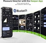 Huepar 330Ft Outil de mesure laser vert avec Bluetooth, compteur de distance rechargeable ±1/16" haute précision, capteur d'angle, modes multiples, IP54 Imperméable Durable pour la maison & Bâtiment, S100G-BT