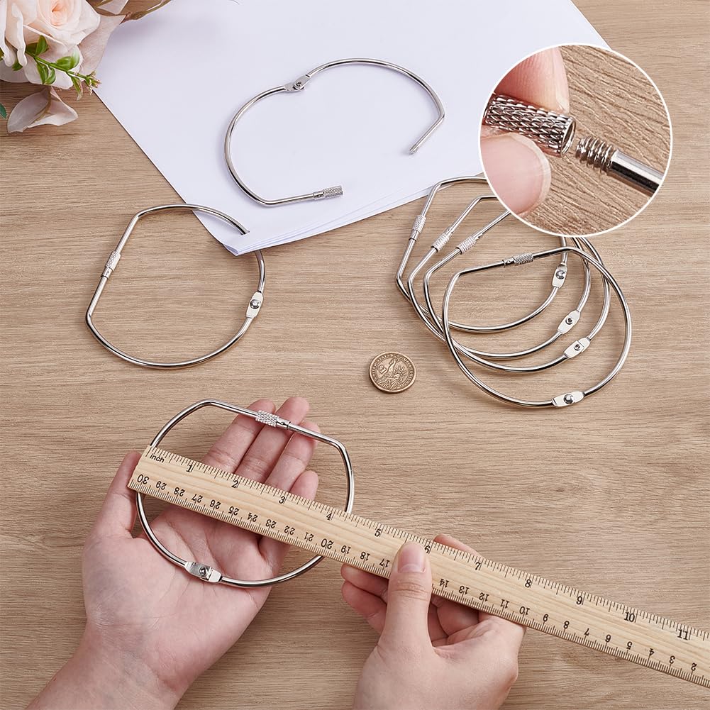 Amazon | FINGERINSPIRE バインディングブックリング 8個 4