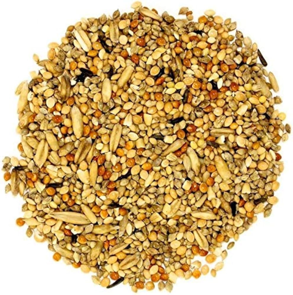 Premium Bird Food Mix, 9 Grains and Nuts Blend, Wild Bird Feeder Seeds for Parrots, Sparrows, Doves, 450g-image-22