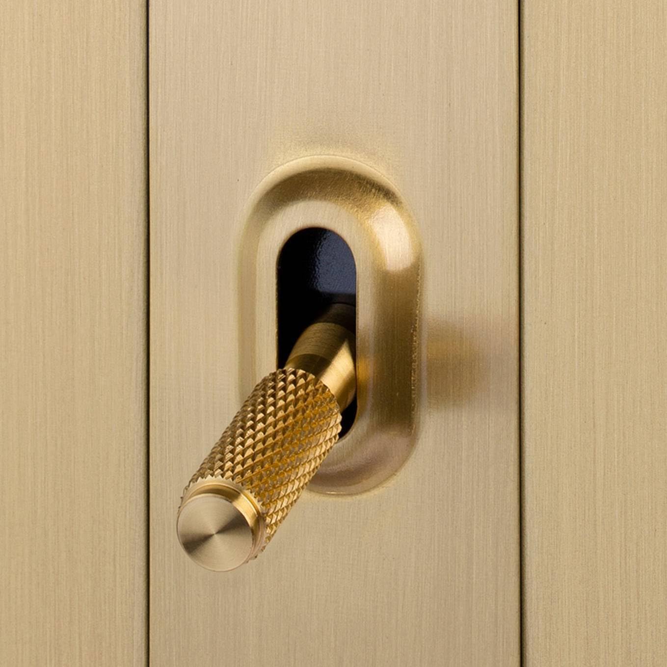 Buster and Punch 1G Toggle Light Switch Cross Without Logo in Brass