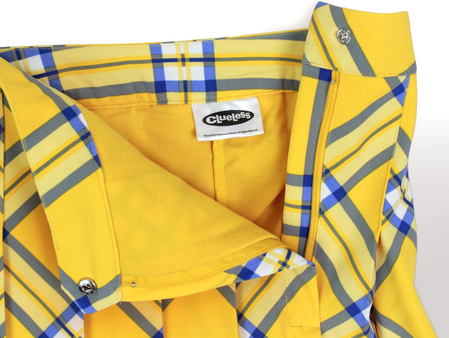 Clueless Cher Yellow Plaid Skirt - Image 3