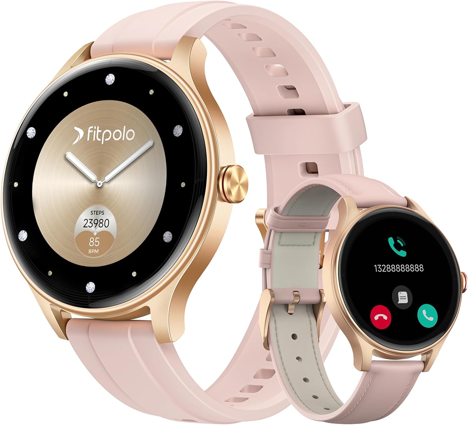 Smart Watches for Women, 1,27” AMOLED Ultra-Clear Screen Ladies Smart Watch with Heart Rate/Sleep/S… Smart Watches for Women, 1,27” AMOLED Ultra-Clear Screen Ladies Smart Watch with Heart Rate/Sleep/S…