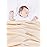 TILLYOU Toddler Fleece Blanket 40x50 Inches Soft and Warm Baby Blankets for Boys and Girls Blanket for Baby Infant Kids, Beige